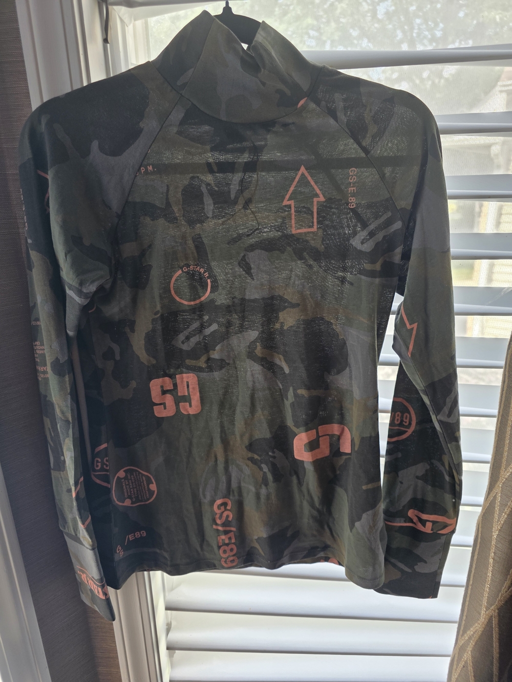 G-Star Long Sleeve Camo Shirt - Green Camo Accents